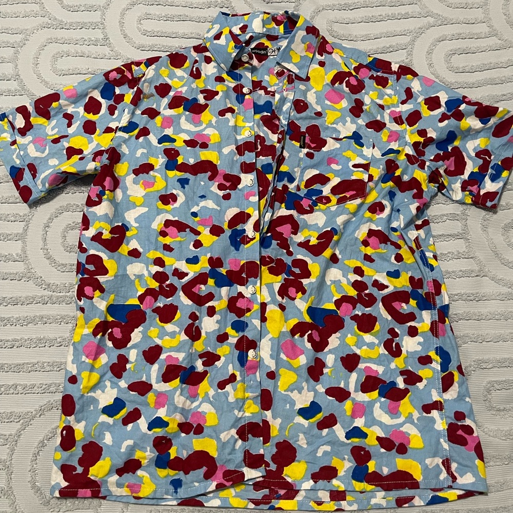 Brightly Printed Button Down